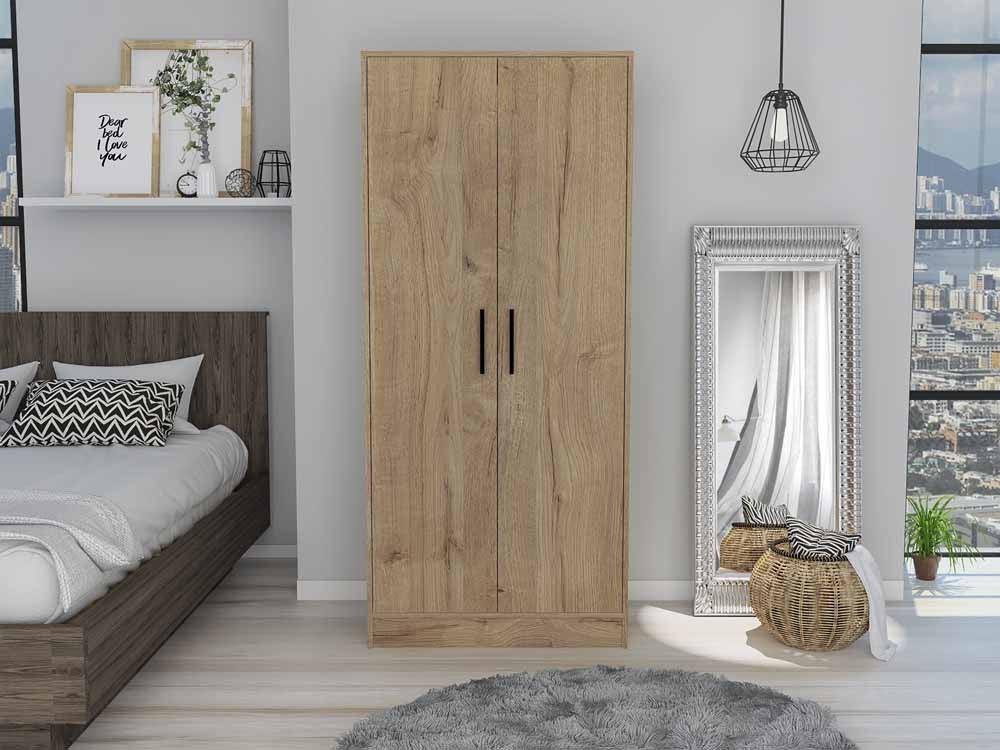 Closet Omaira color Café claro y Blanco para Habitación.