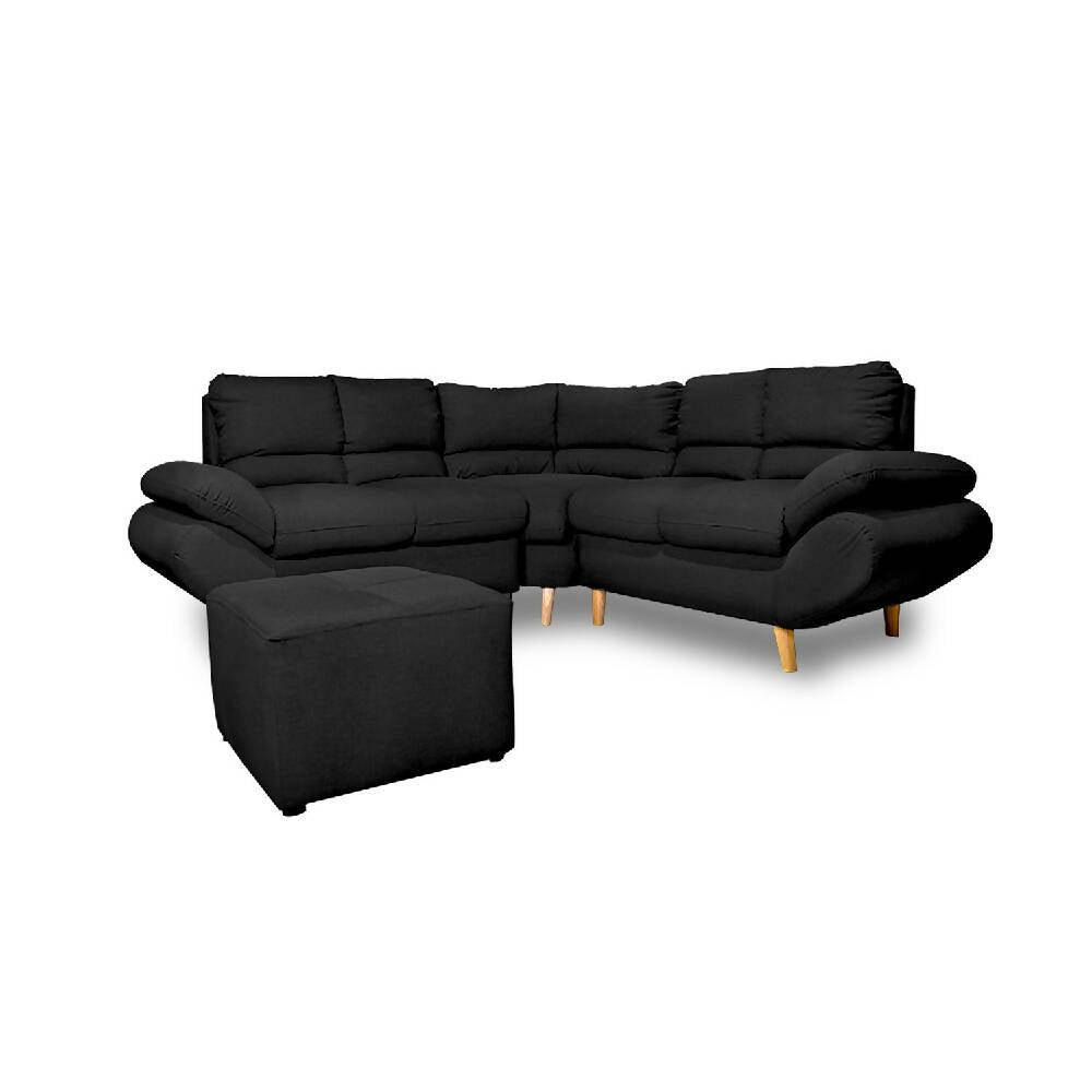 Esquinero Venecia negro - VIRTUAL MUEBLES