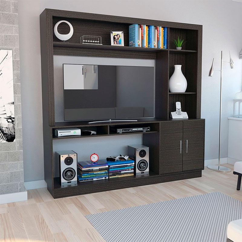 Combo para Sala Sotará, incluye Mesa para TV y Biblioteca.