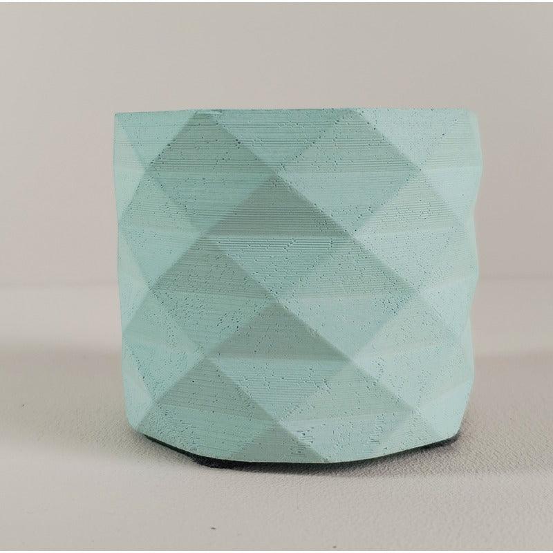 Matera Lira de Cemento 6x6.5 cm Aguamarina - VIRTUAL MUEBLES