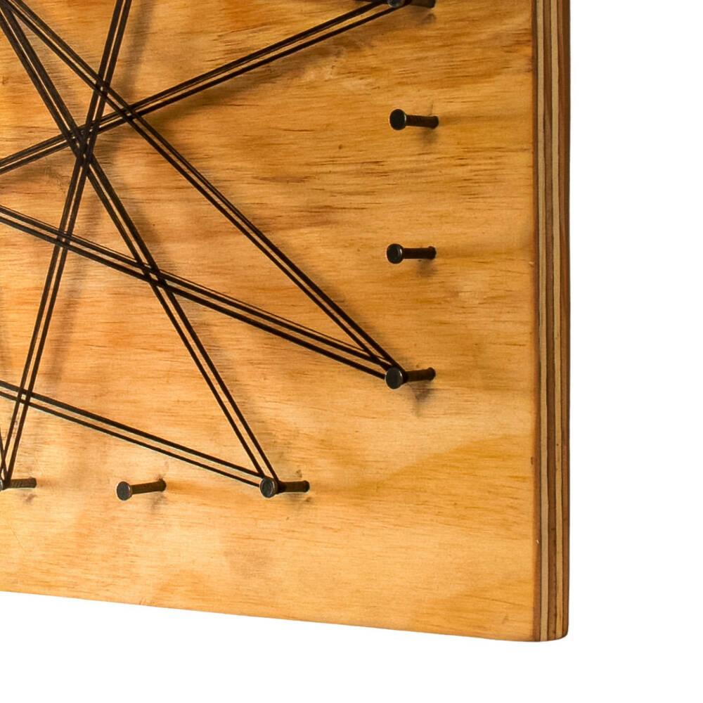 Tablero Portaretrato En Madera Con Ganchos - VIRTUAL MUEBLES