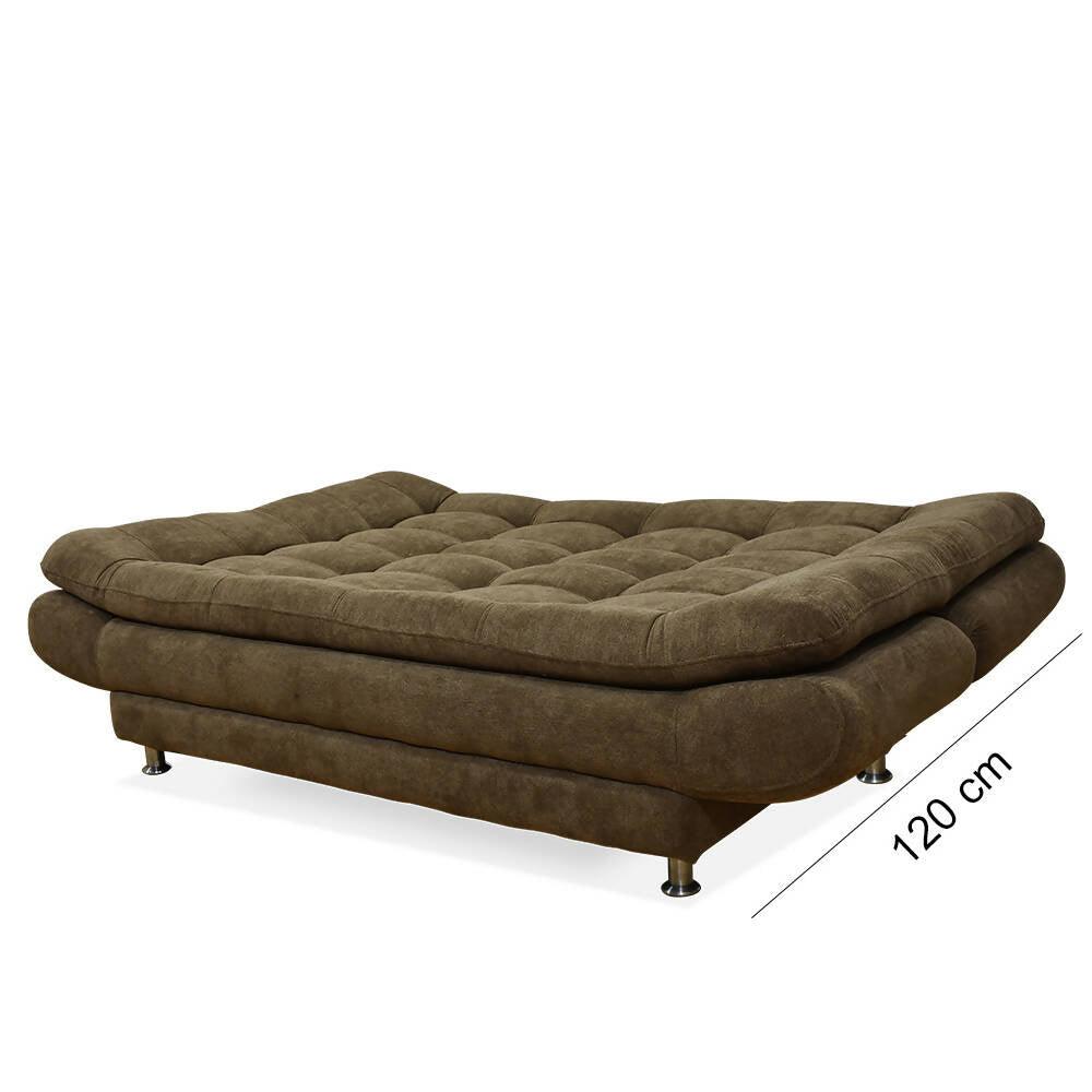 Sofá cama Damasco café Lino - VIRTUAL MUEBLES
