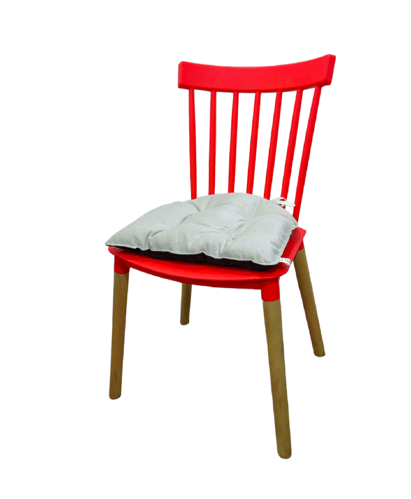 Cojin Para Silla Doble Faz Tela Pet-friendly - Cafe y Beige x4