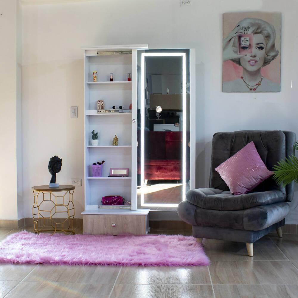 Tocador luz led blanco galaxy - VIRTUAL MUEBLES