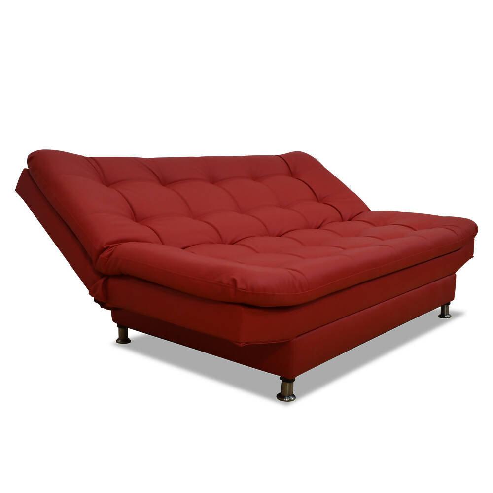 Sofá cama Moltochic rojo sintético - VIRTUAL MUEBLES