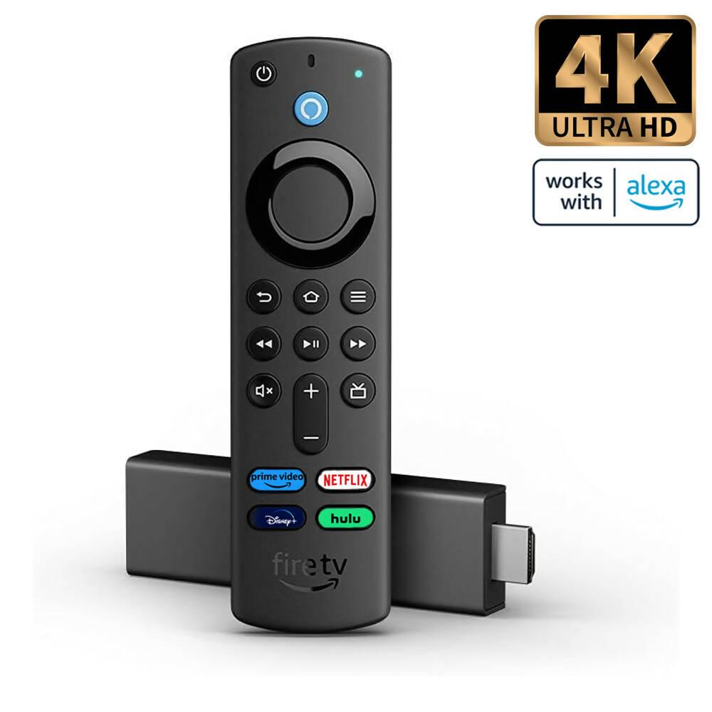 Amazon Fire TV Stick 4K Ultra HD Alexa Control Voz - Convertidor a Smart TV