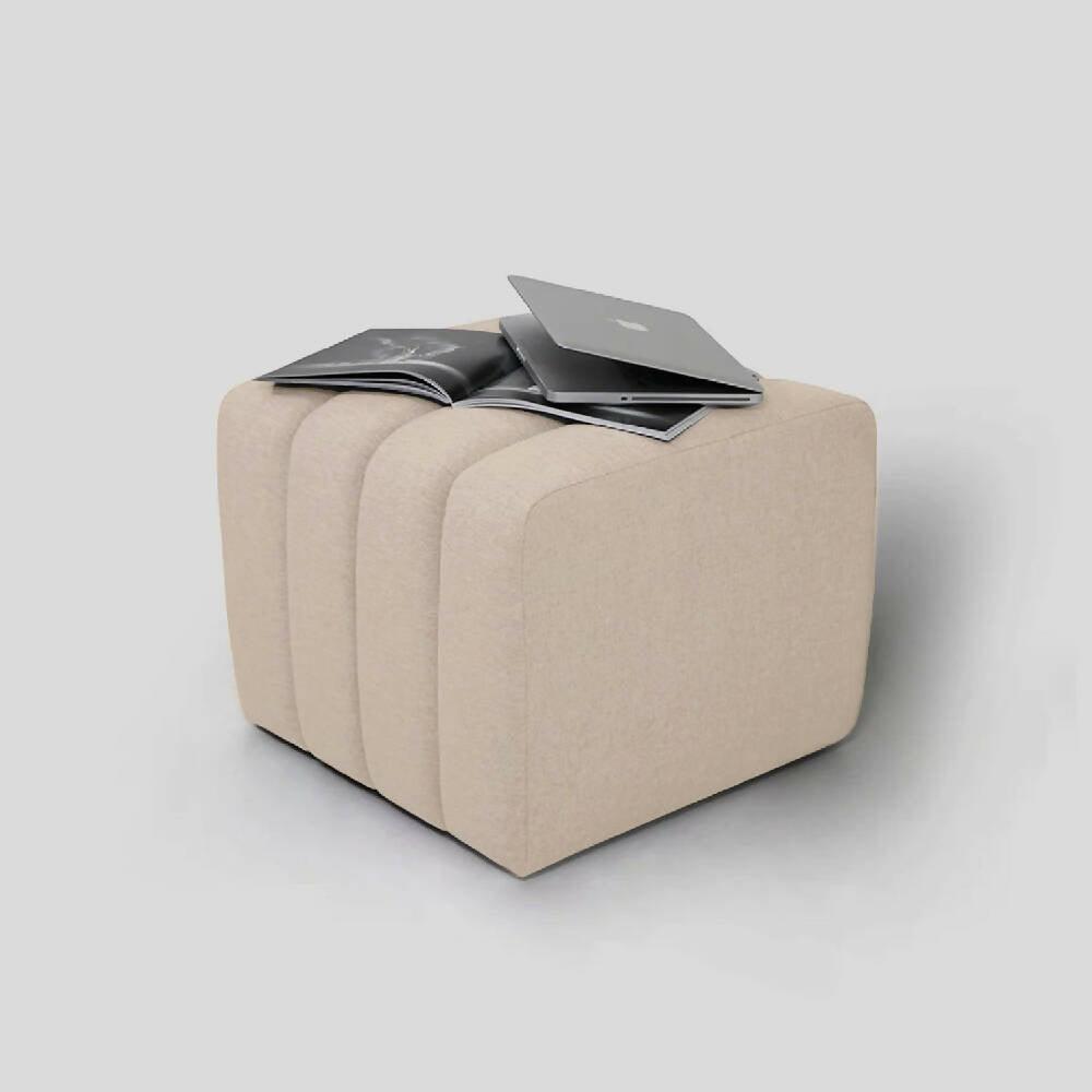 Puff Auxiliar Boston 55x55 - Beige