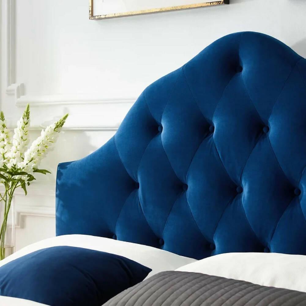Cabecero para Base Cama Semi Doble Mónaco Azul Rey - VIRTUAL MUEBLES