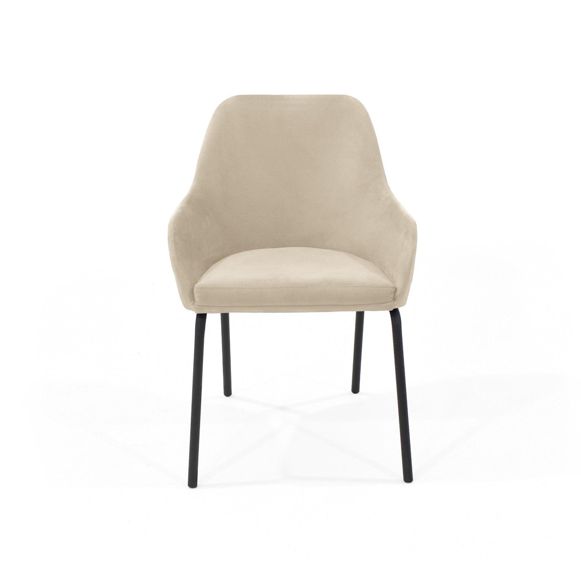 Silla Mendoza Tela Poliester Taupe - VIRTUAL MUEBLES