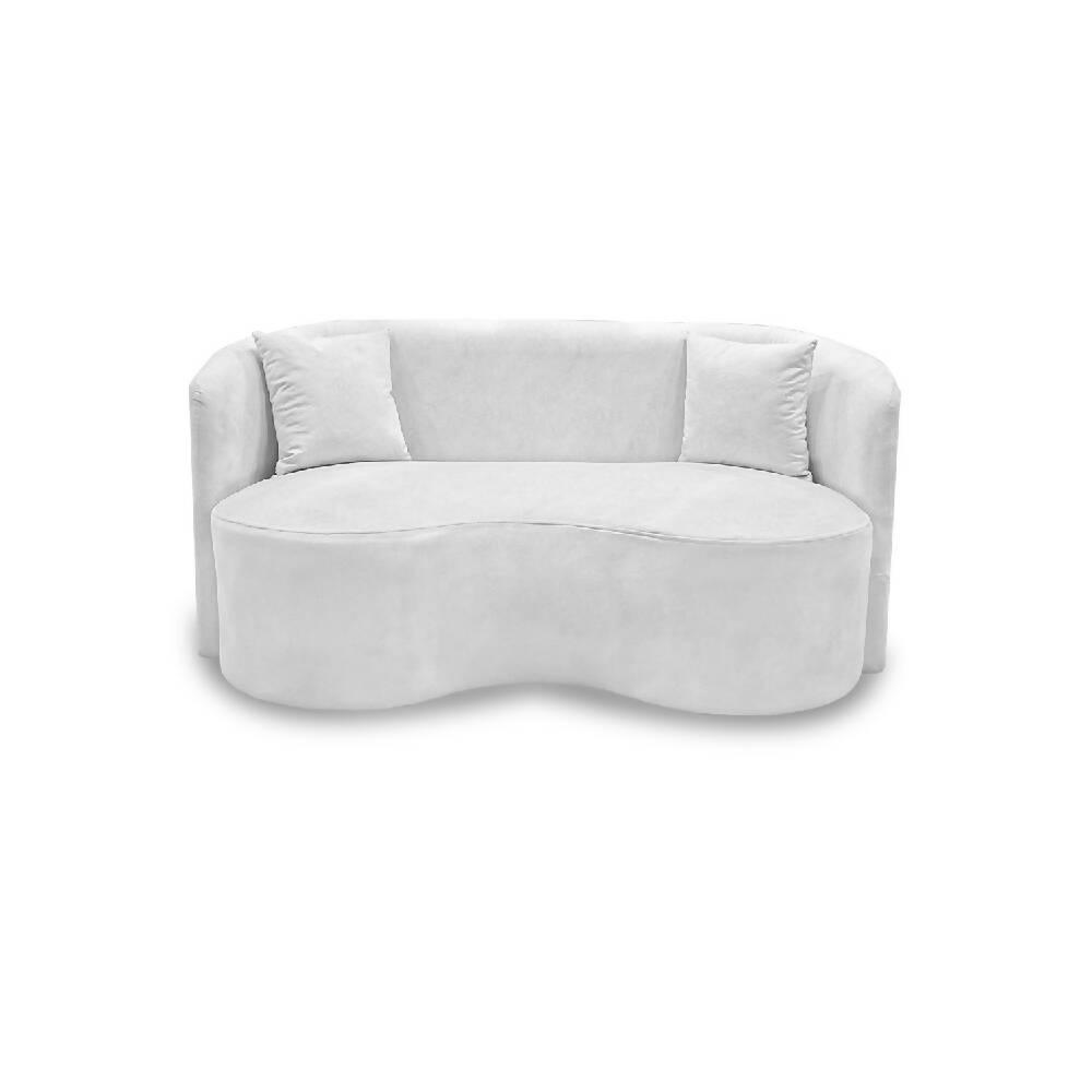 Sala Romana blanco e palo rosa, patas de madera - VIRTUAL MUEBLES