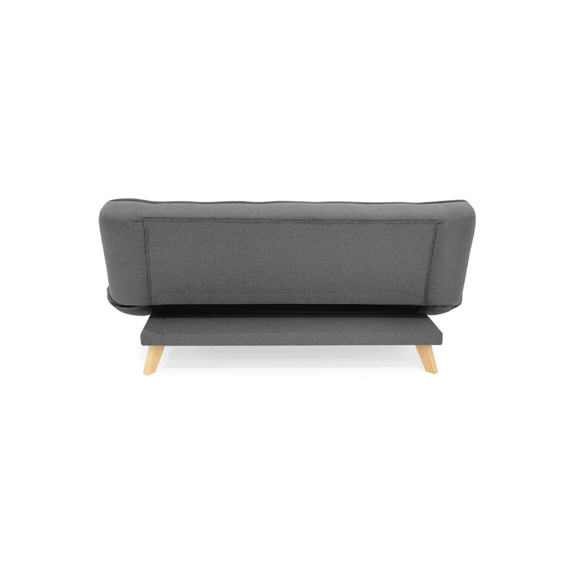 Sofa Cama 3 Posiciones Gales Tela Gris - VIRTUAL MUEBLES