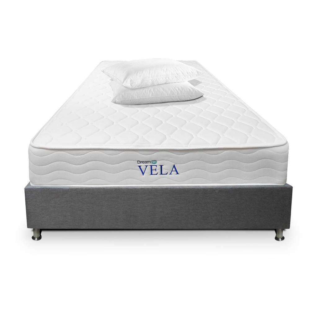 Colchón Con Base Dreamon Vela Queen Intermedio - VIRTUAL MUEBLES