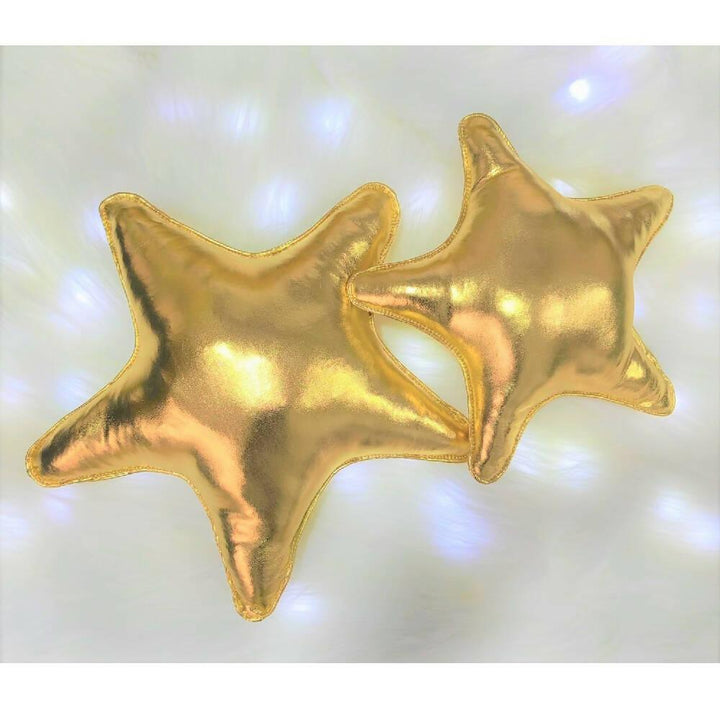 Cojin Decorativo Navideño Estrella x2 Dorado - VIRTUAL MUEBLES