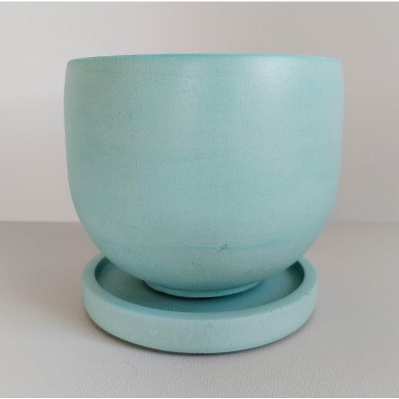 Matera María de Cemento 12.5x15 cm Aguamarina - VIRTUAL MUEBLES