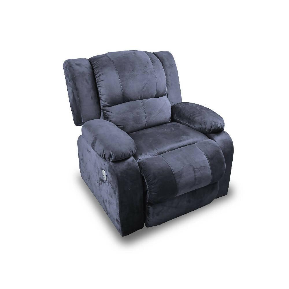 Silla reclinomatíc microfibra grafito - VIRTUAL MUEBLES