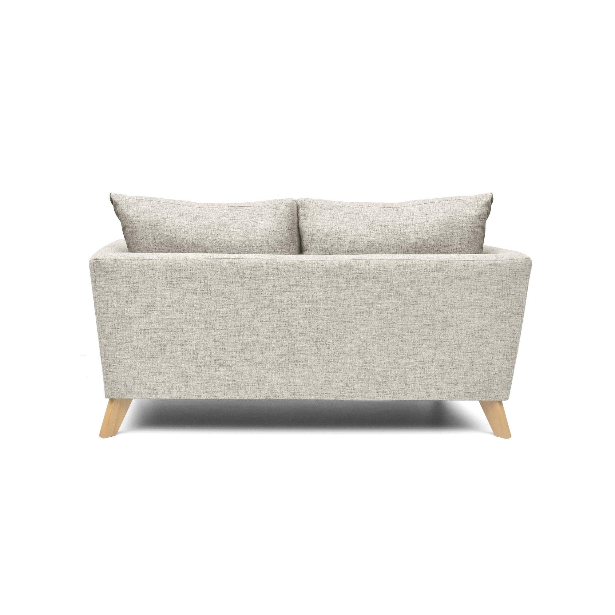 Sofa 3 Puestos Montecarlo Tela Poliester Taupe - VIRTUAL MUEBLES