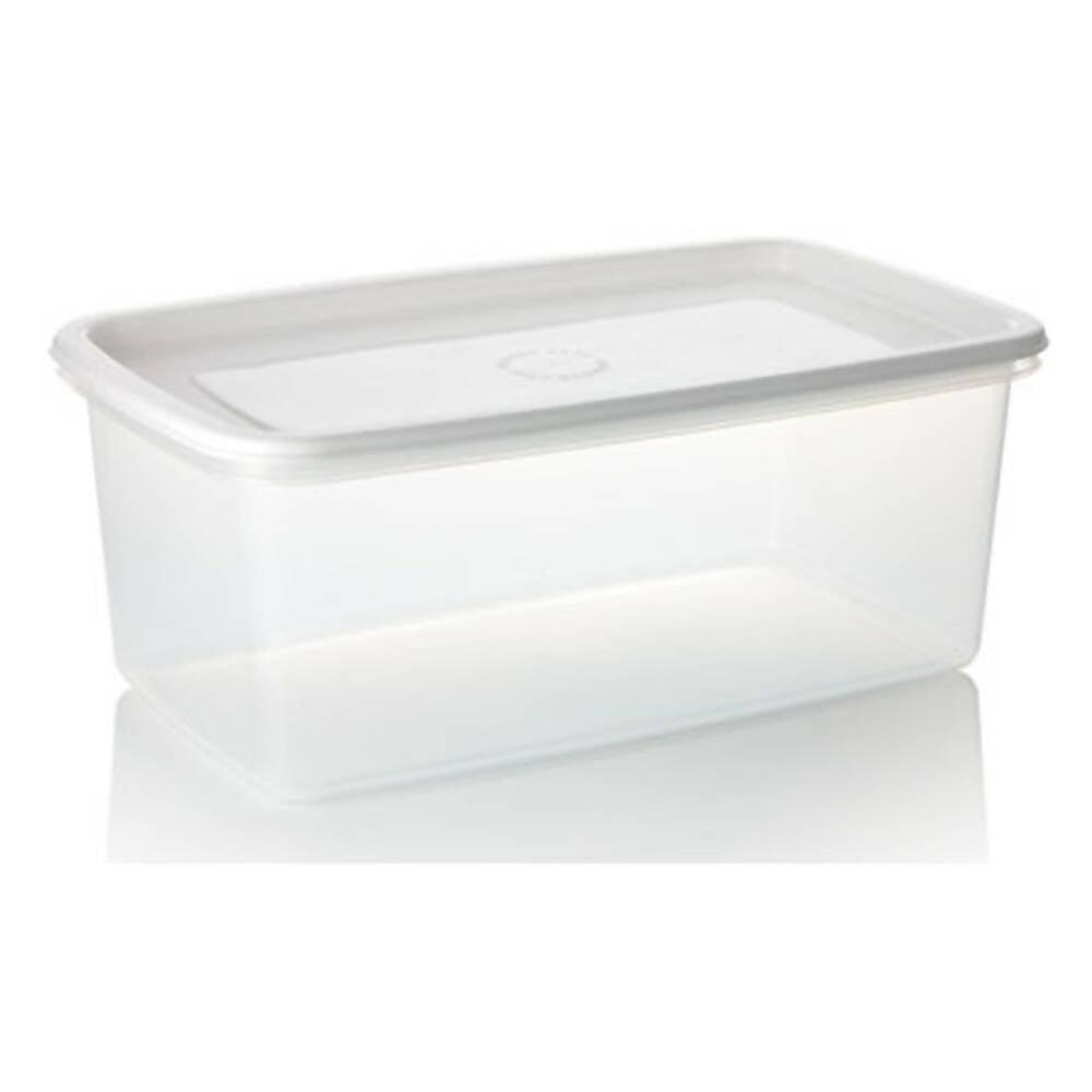 Recipiente Plus Rectangular 4L Blanco - VIRTUAL MUEBLES