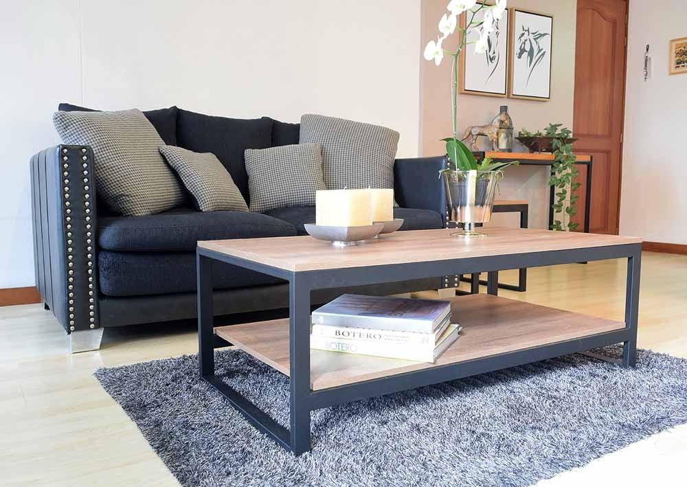 Mesa Centro Dakota Oscura - VIRTUAL MUEBLES