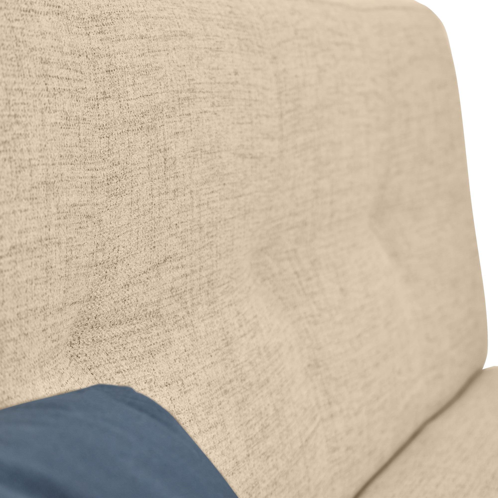 Futon London 3 Posiciones Tela Beige - VIRTUAL MUEBLES