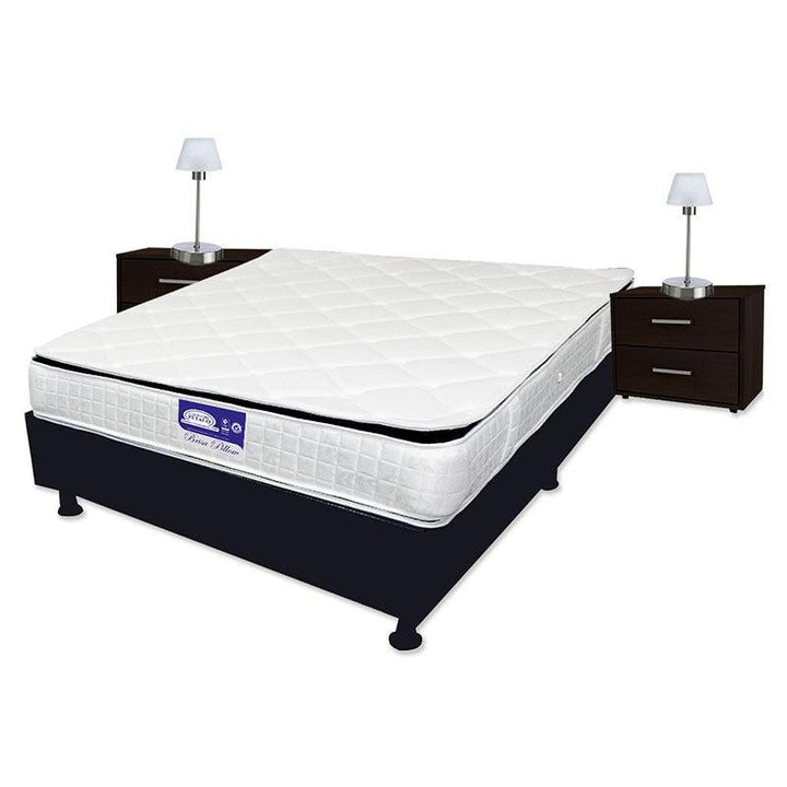 Combo cama Tarima negra + colchón 120 x 190 cm + almohada - VIRTUAL MUEBLES