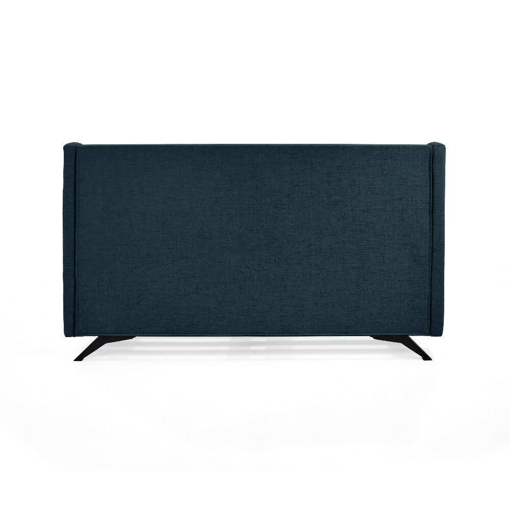 Cama Siena Doble 162 x 202 cm Tela - Plomo