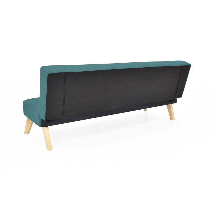 Futon London 3 Posiciones Tela Petroleo - VIRTUAL MUEBLES