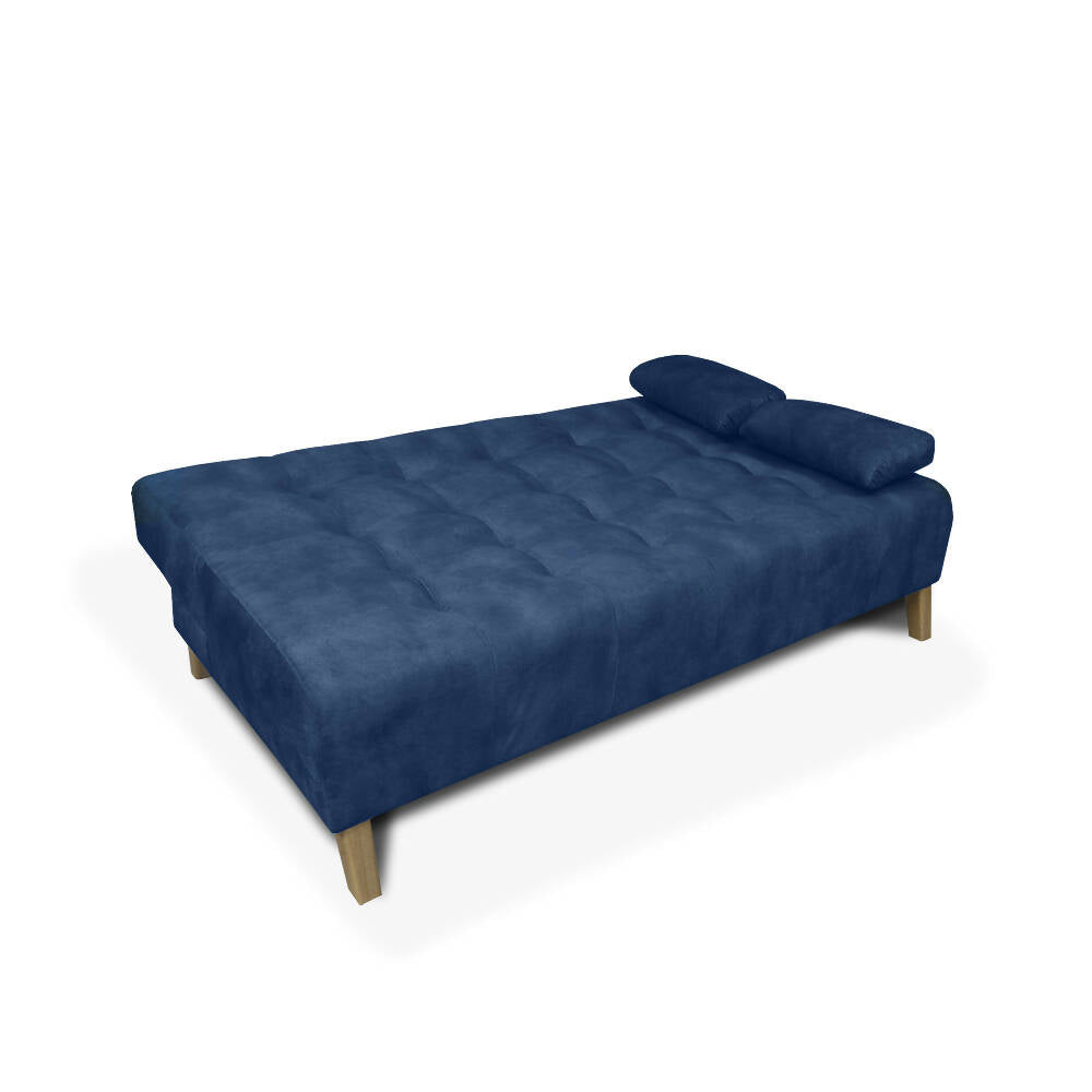 Sofa cama 3 Posiciones Leroy Tela Azul