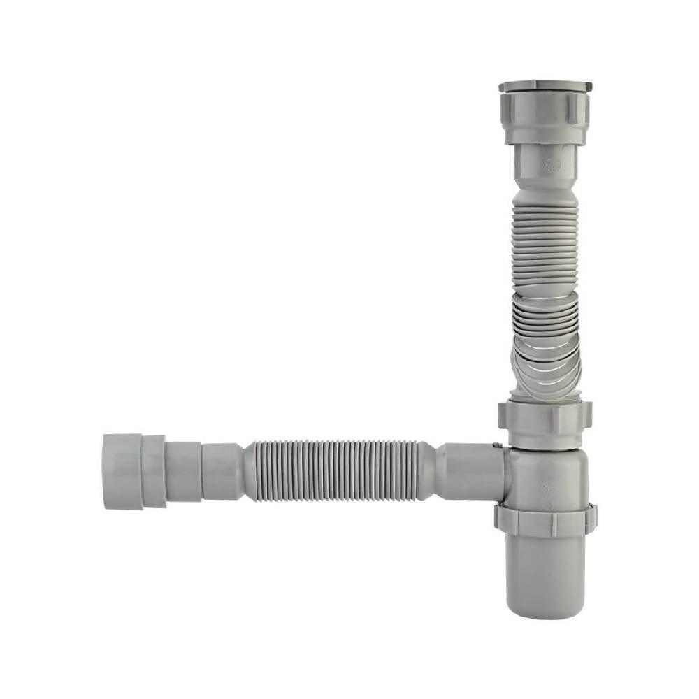 Sifón Botella Grival Flexible Doble - VIRTUAL MUEBLES