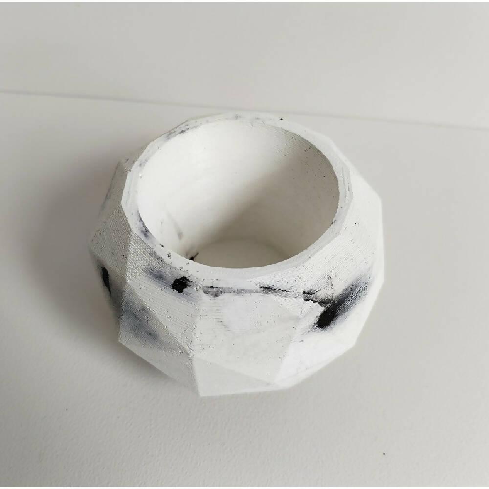 Matera Laia de Cemento 7.5x6.5 cm Marmól Negro - VIRTUAL MUEBLES