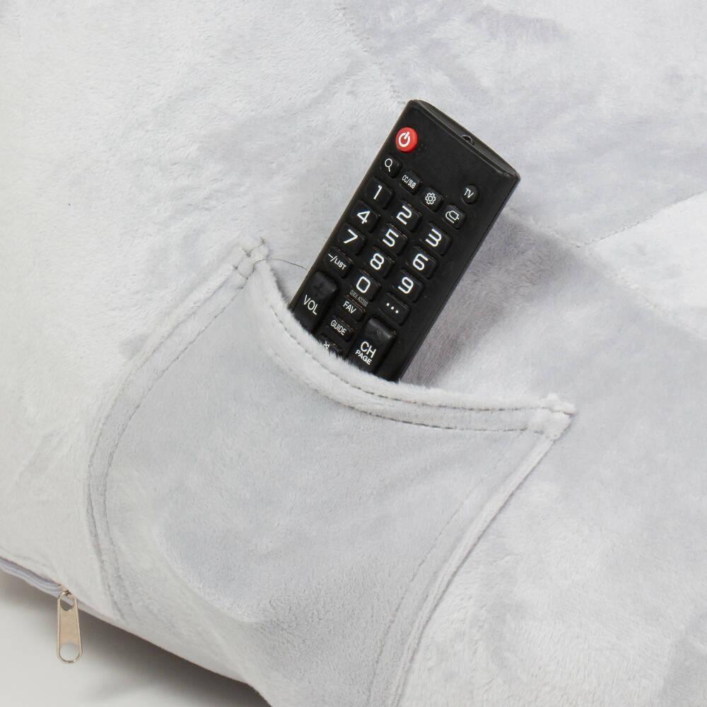 Cojín TV y lectura Anatómico Banzay Gris - VIRTUAL MUEBLES