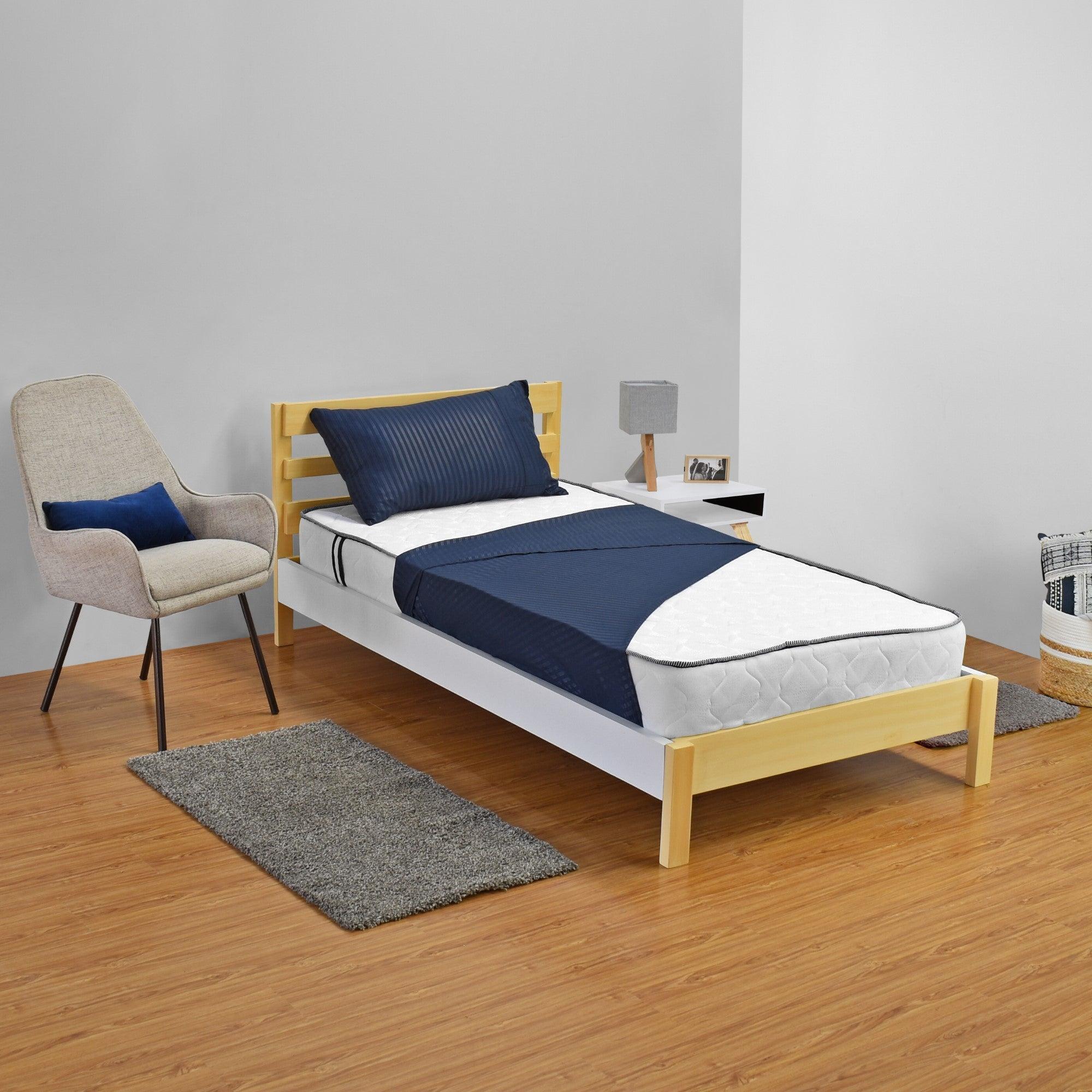 Colchon Columbus Sencillo 100 cm x 190 cm - Blanco - VIRTUAL MUEBLES
