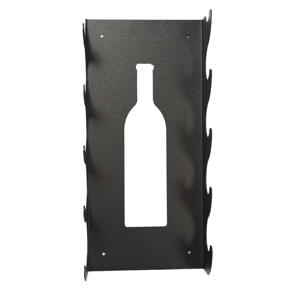 Repisa para vinos , botellero para 5 botellas de vino Color negro mate micro texturizado