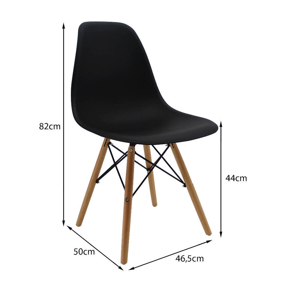 Silla Eames Patas En Madera para comerdor, sala, restaurante - Blanca -  VIRTUAL MUEBLES