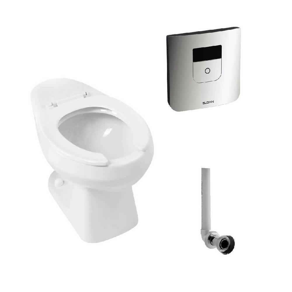 Kit Taza Báltica Plus Entrada Posterior Fluxómetro De Sensor - VIRTUAL MUEBLES