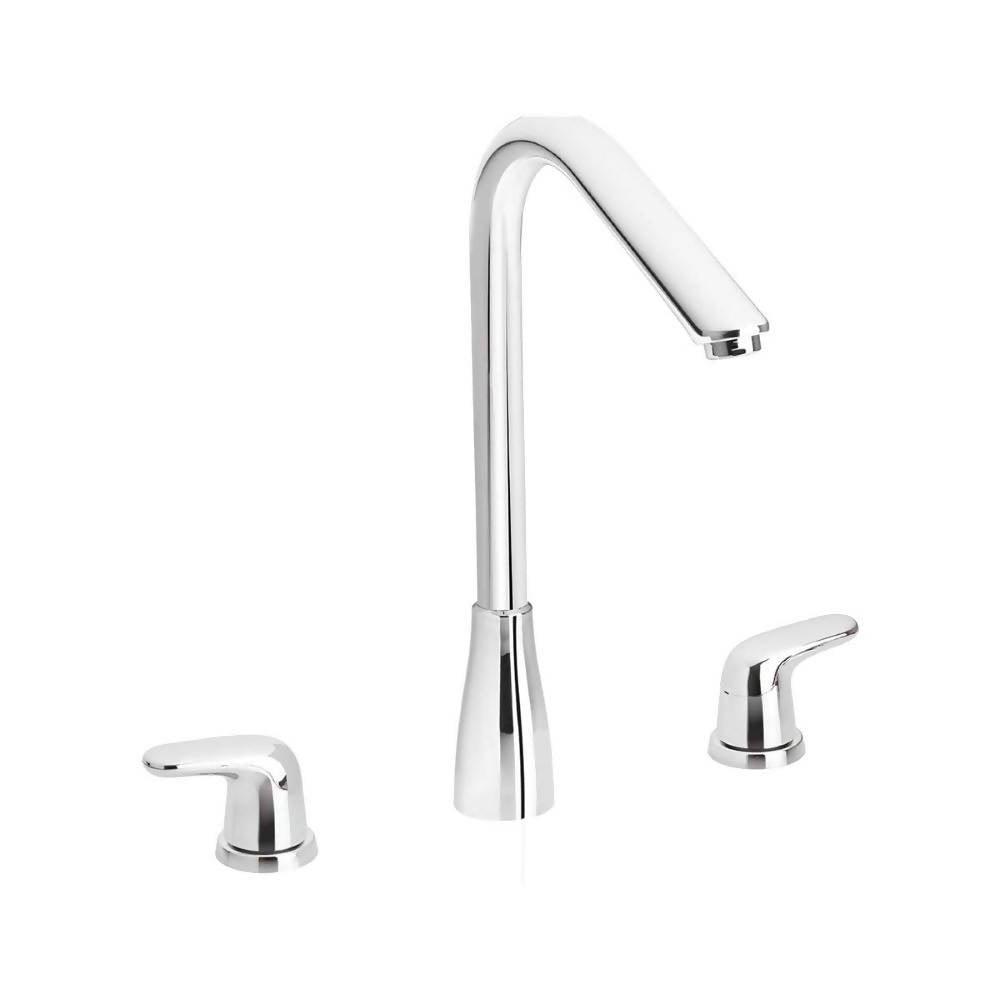 Grifería Corona Lavaplatos 8 Pulgadas Aluvia Palanca - VIRTUAL MUEBLES