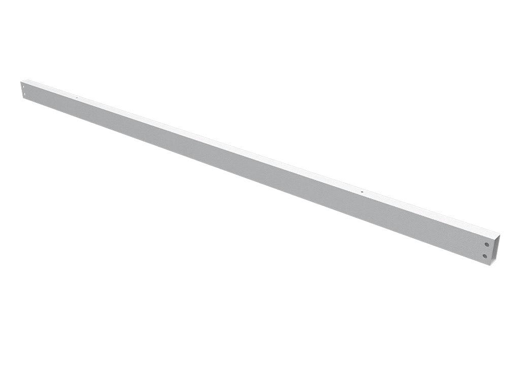 Tubo rectangular para amarre de puesto de 1690 mm - blanco mate - VIRTUAL MUEBLES