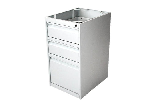 Archivador metálico sin tapa 2 x 1 - medidas: 700x380x470 mm - blanco gofrado