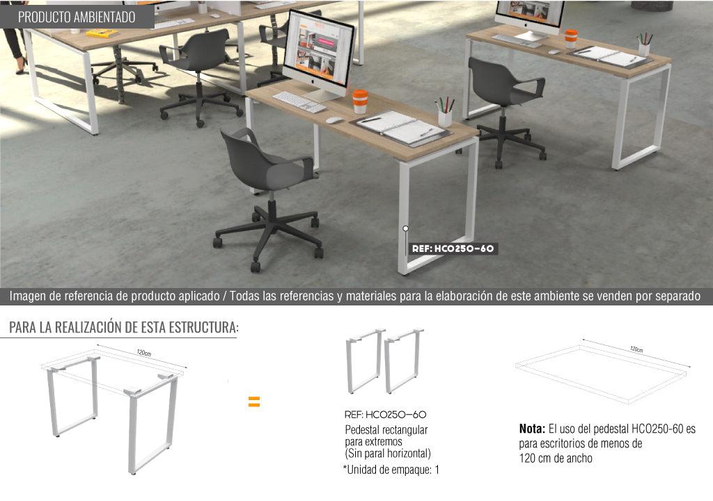 Pedestal forma □ de 600 mm de ancho para 700 mm de altura - blanco mate - VIRTUAL MUEBLES