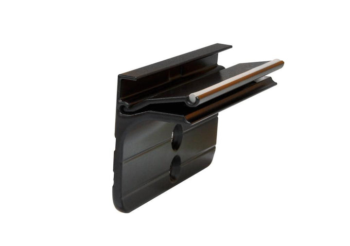 kit soporte aluminio negro para entrepaño de vidrio 6mm/8mm - VIRTUAL MUEBLES