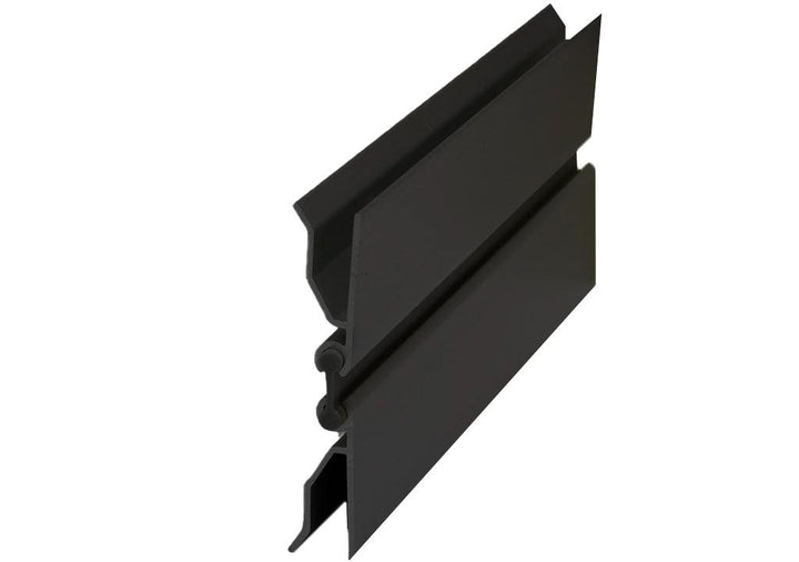 Esquinero escualizable en aluminio negro para zócalo 100mm - VIRTUAL MUEBLES