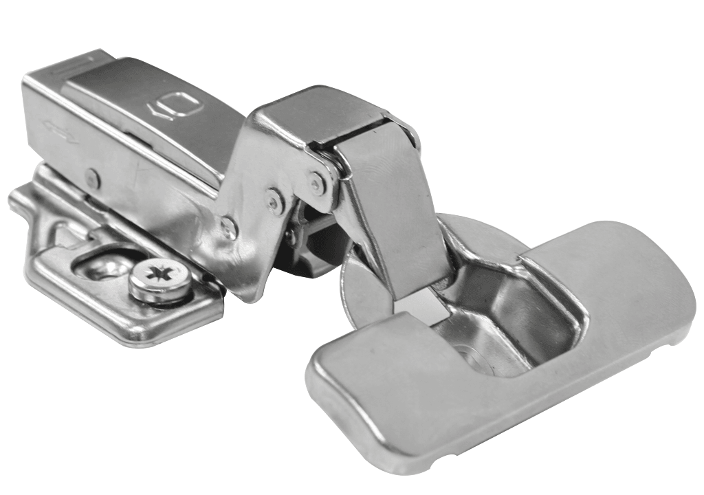 Bisagra hidráulica interior cierre lento clip-on 35 mm base ajustable - VIRTUAL MUEBLES