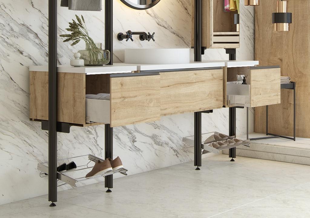 Zapatero extraíble 570-900 mm - VIRTUAL MUEBLES