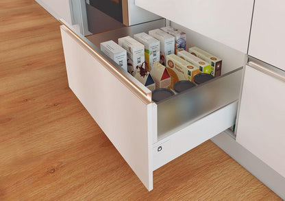 Cajón recto bonuit max alto blanco con vidrio opaco 500mm - VIRTUAL MUEBLES