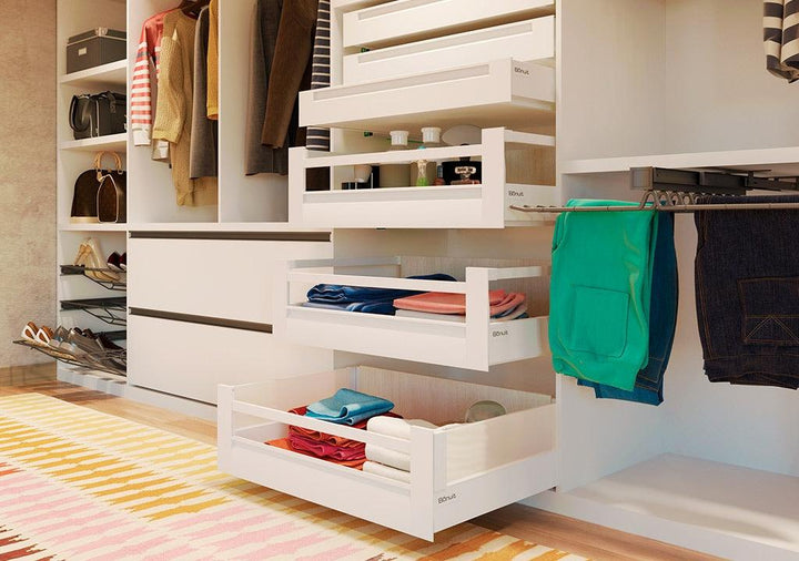 Cajón recto bonuit max alto blanco con vidrio opaco 500mm - VIRTUAL MUEBLES