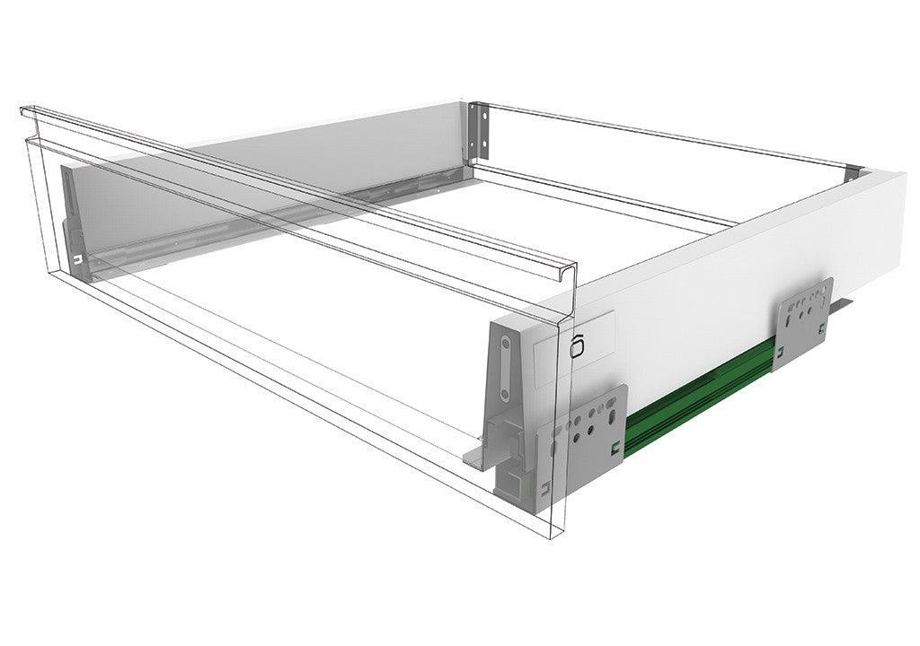 Cajón recto bonuit max bajo blanco 400mm - VIRTUAL MUEBLES