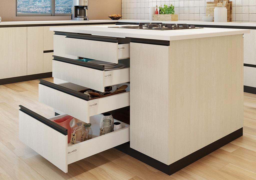Cajón recto bonuit max bajo blanco 400mm - VIRTUAL MUEBLES