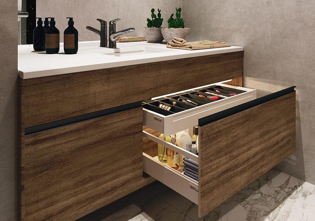 Cajón recto bonuit max bajo blanco 400mm - VIRTUAL MUEBLES