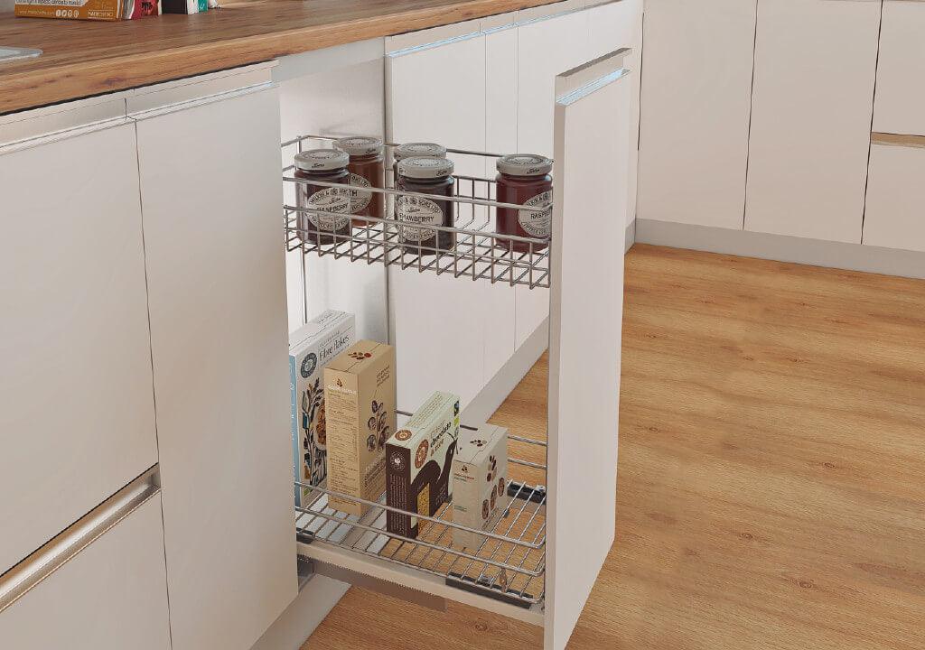 Canasta multiusos 2 niveles módulo 300 mm - VIRTUAL MUEBLES