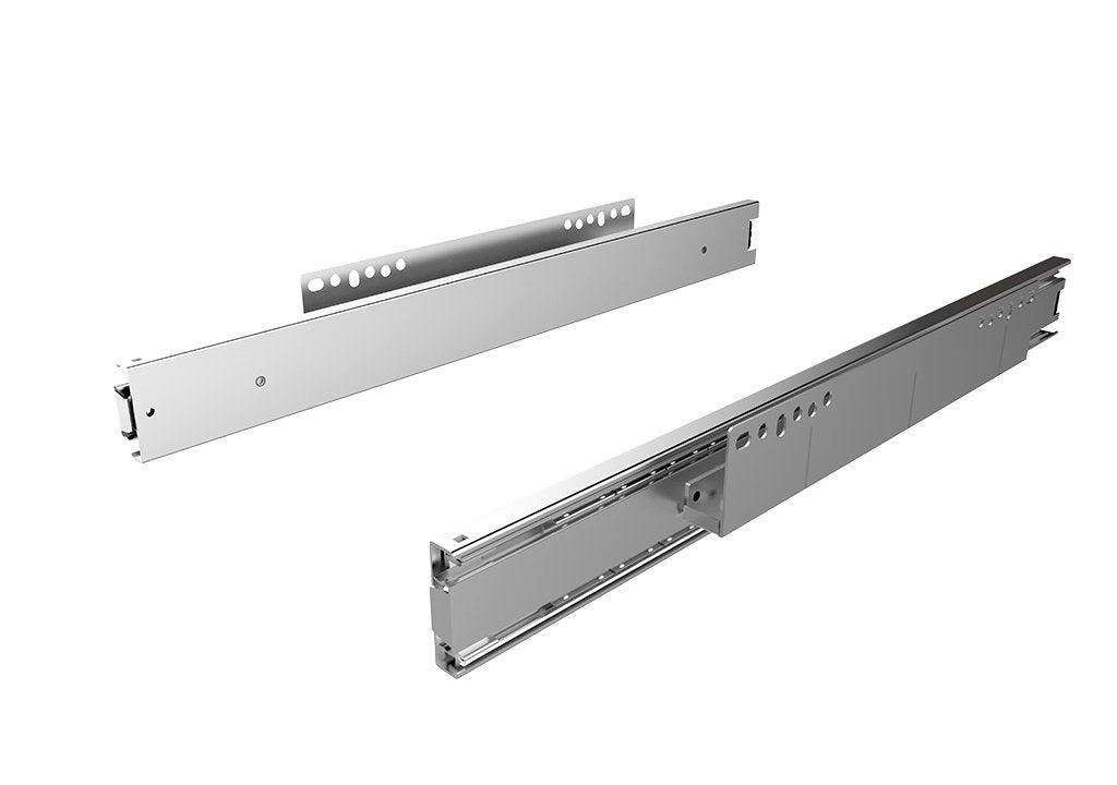 Rieles canastas full extensión sencillo de 45 cm montaje lateral canastas fijacion a la canasta con tornillo - VIRTUAL MUEBLES
