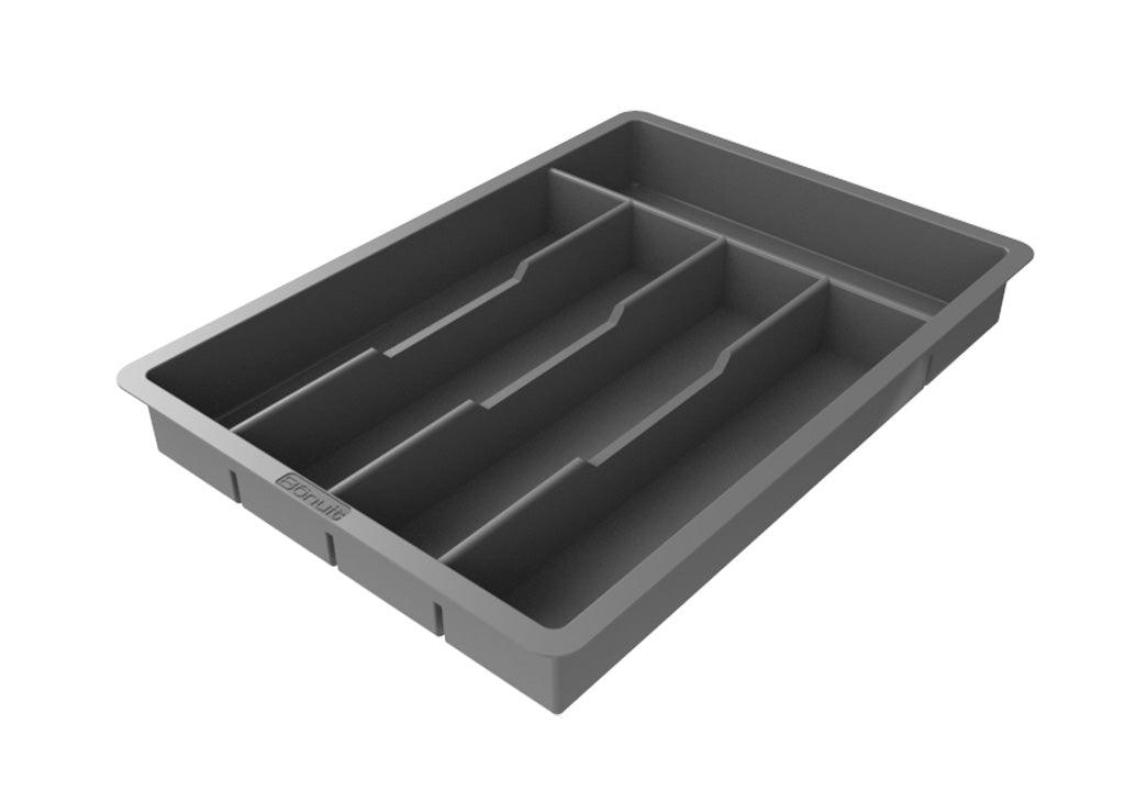 Cubertero plástico gris antracita 420x330mm - VIRTUAL MUEBLES
